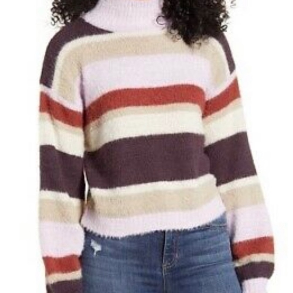 Ten Sixty Sherman Striped Color Sweater Purple size Large